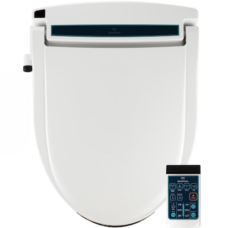 Bidetmate 2000 Series Bidet Seat, Remote Control, Elongated, White BM-2000R-E